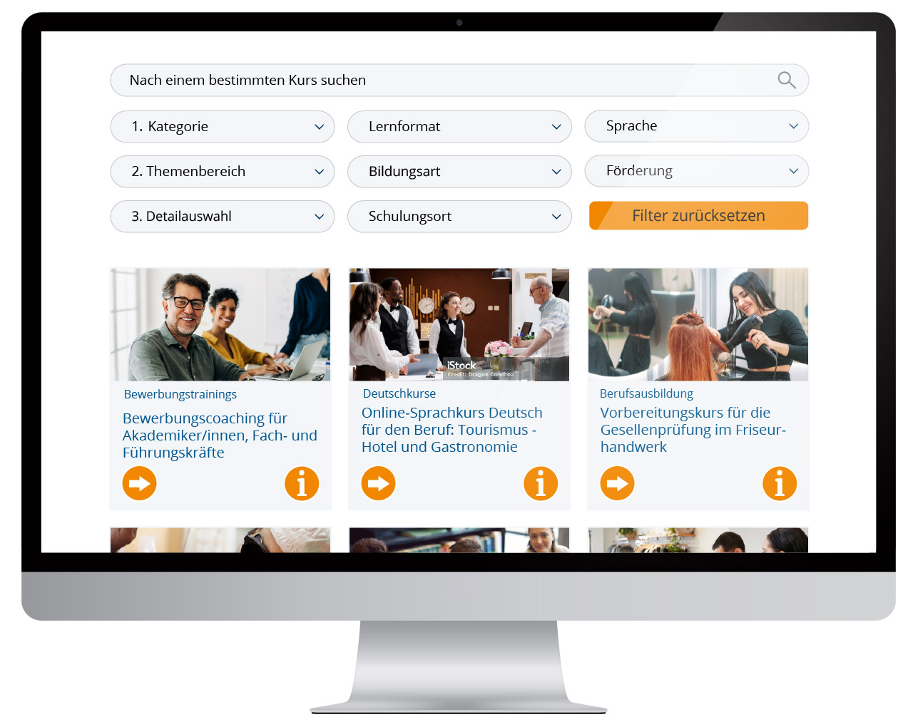 Bildmotiv mit Kursexplorer