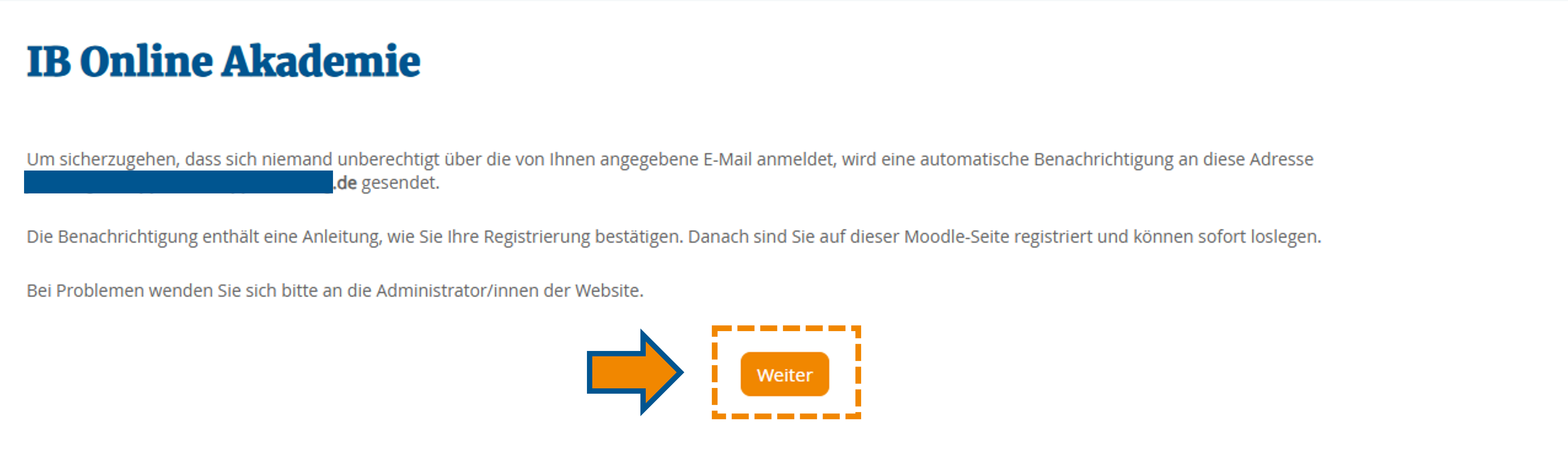 Bestätigung E-Mail-Versand