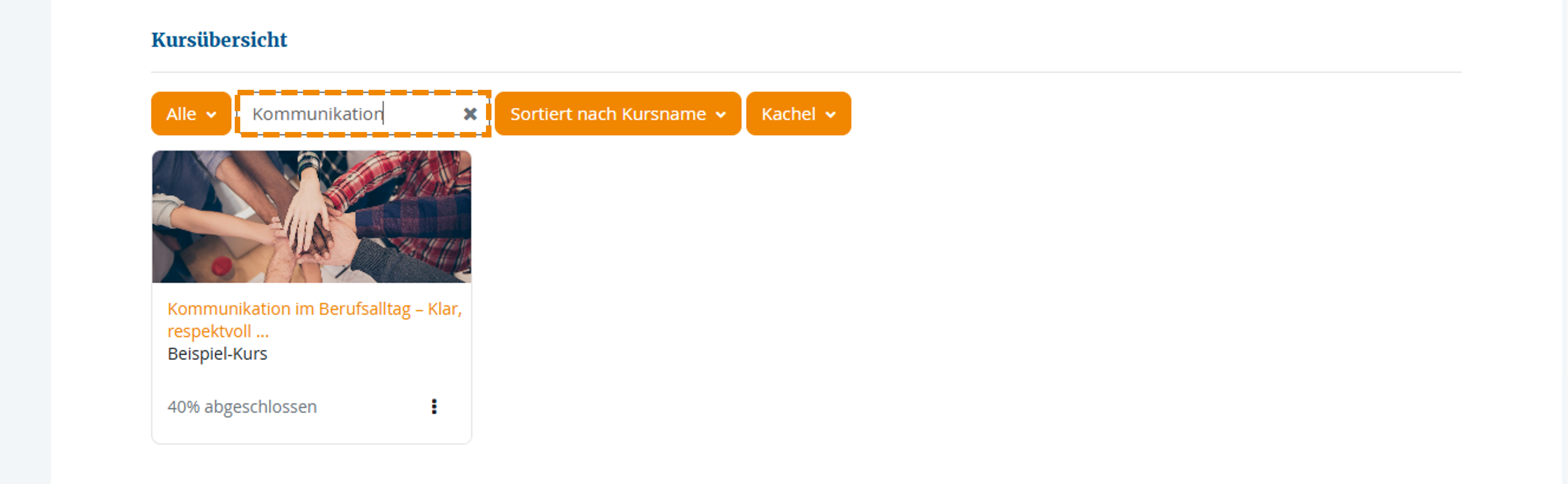 Verwendung der Suchleiste